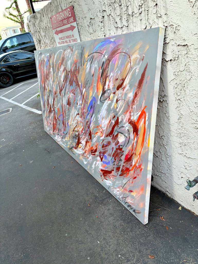 Original Abstract Expressionism Abstract Painting by Laurent  Proneur
