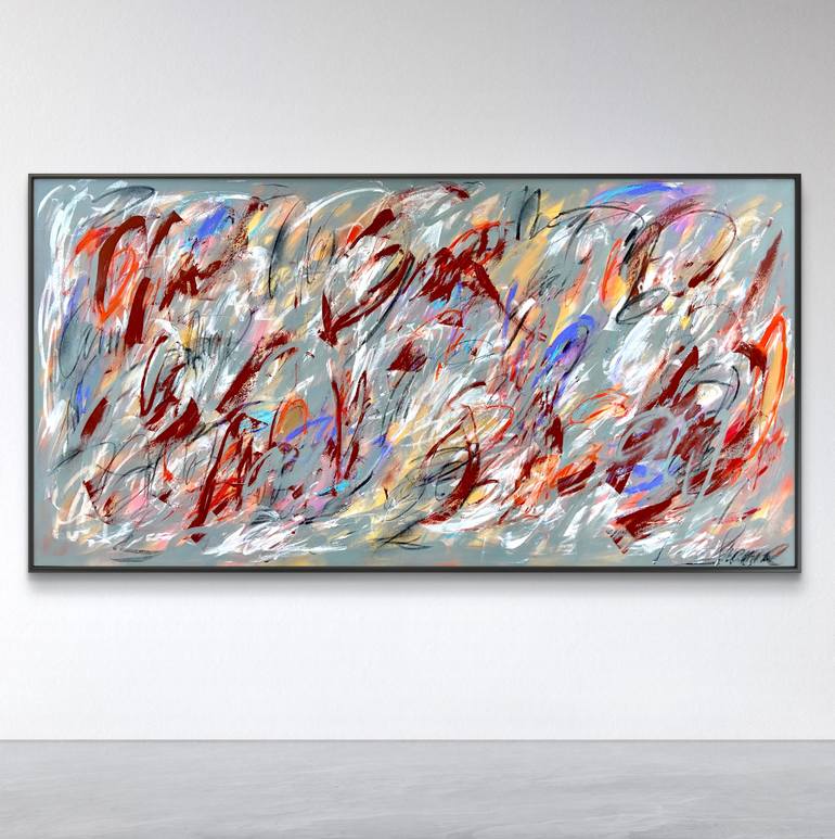 Original Abstract Expressionism Abstract Painting by Laurent  Proneur