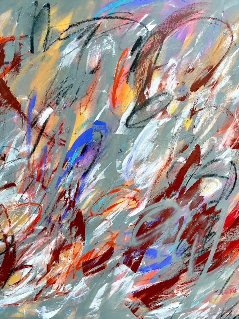 Original Abstract Expressionism Abstract Painting by Laurent  Proneur