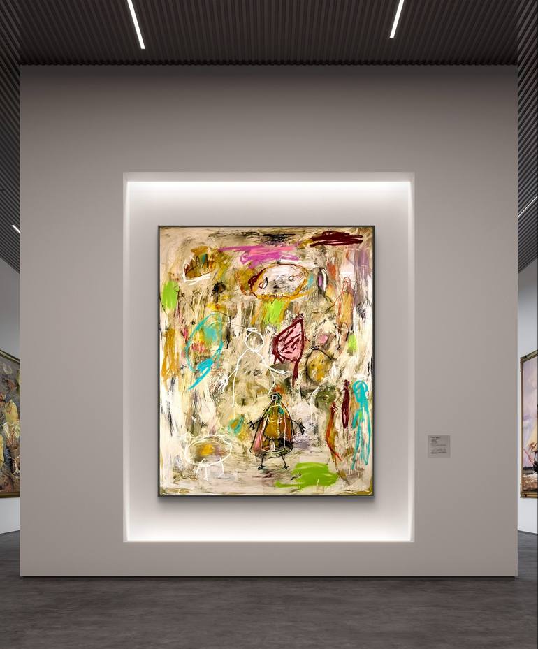Original Abstract Expressionism Abstract Painting by Laurent  Proneur
