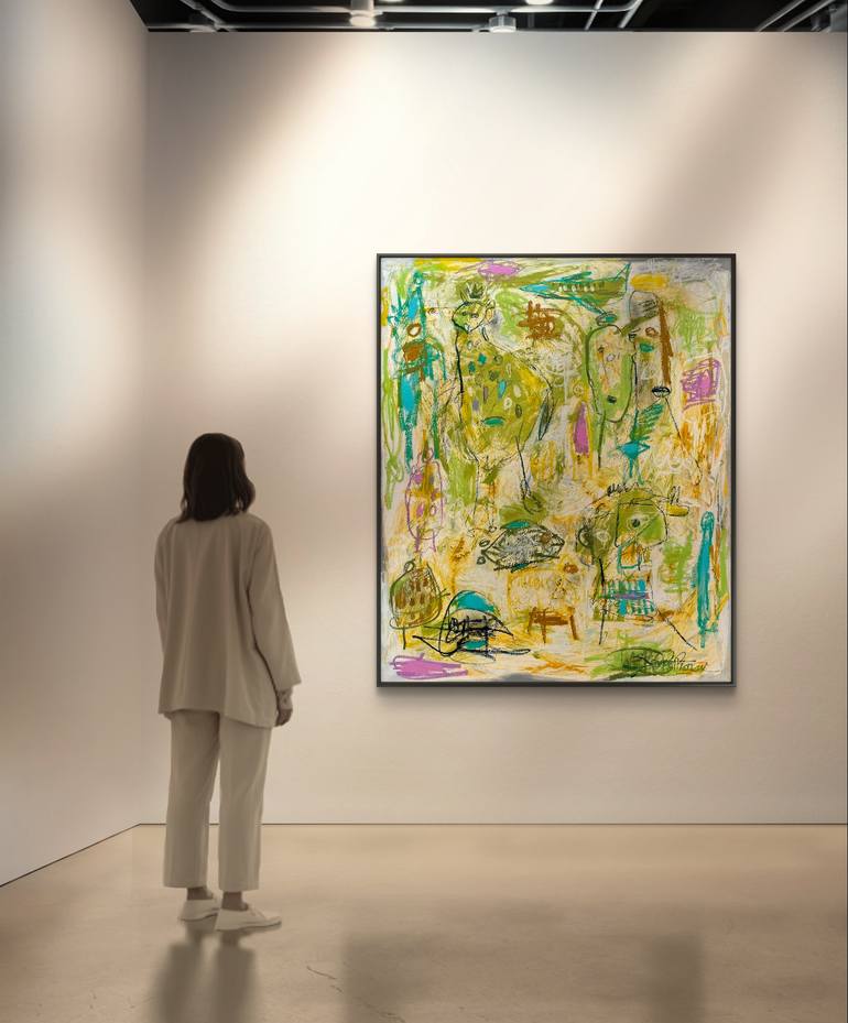 Original Abstract Expressionism Abstract Painting by Laurent  Proneur