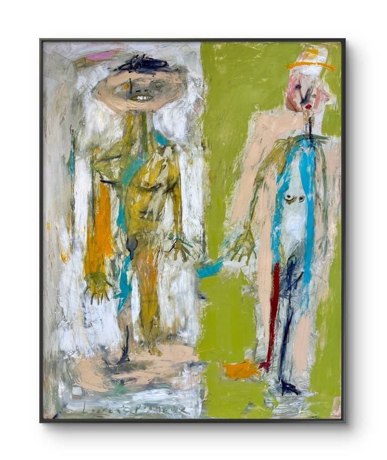 Original Abstract Expressionism People Painting by Laurent  Proneur