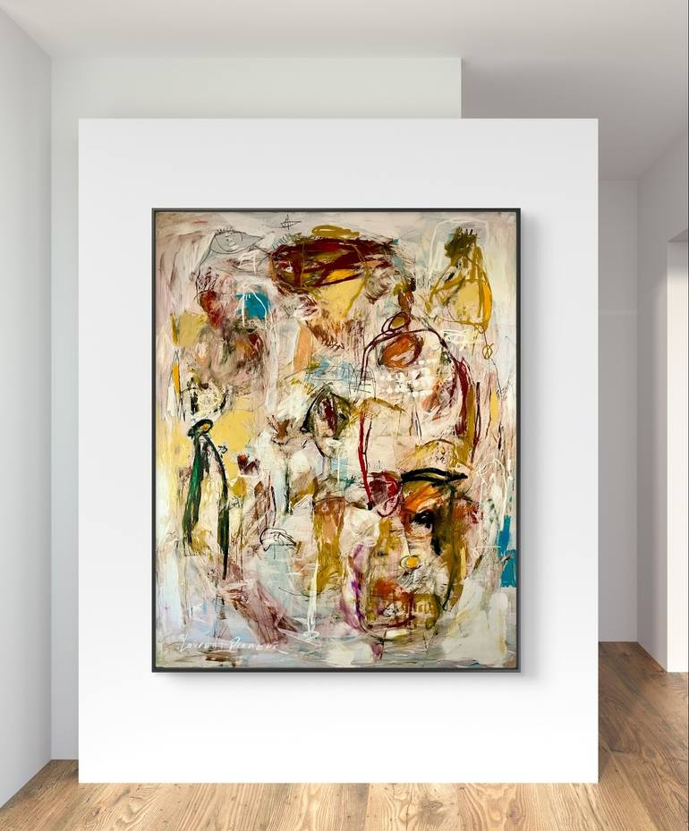 Original Abstract Expressionism Abstract Painting by Laurent  Proneur