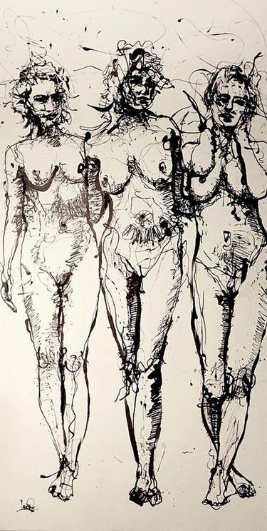 Original Nude Paintings by Laurent Proneur