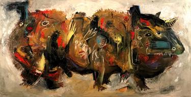 Print of Abstract Expressionism Animal Paintings by Laurent Proneur