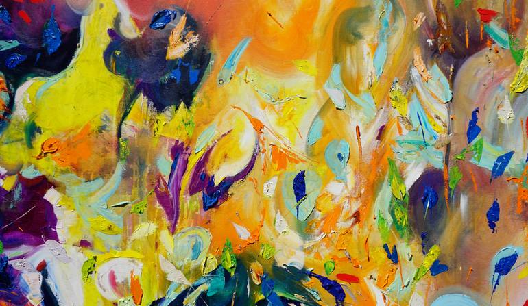 Original Abstract Expressionism Abstract Painting by Jelena B