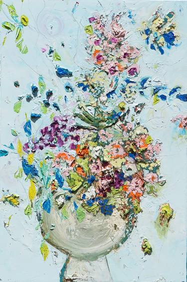Original Abstract Expressionism Floral Paintings by jelena b