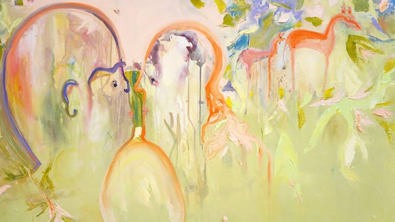 Original Abstract Expressionism Abstract Painting by Jelena B