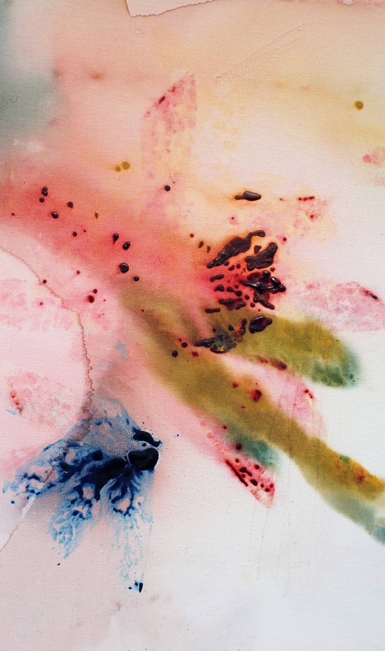 Original Abstract Floral Painting by jelena b