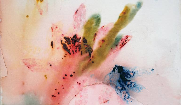 Original Abstract Floral Painting by jelena b