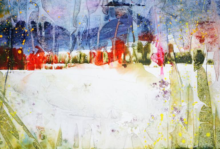 Original Abstract Landscape Painting by Jelena B