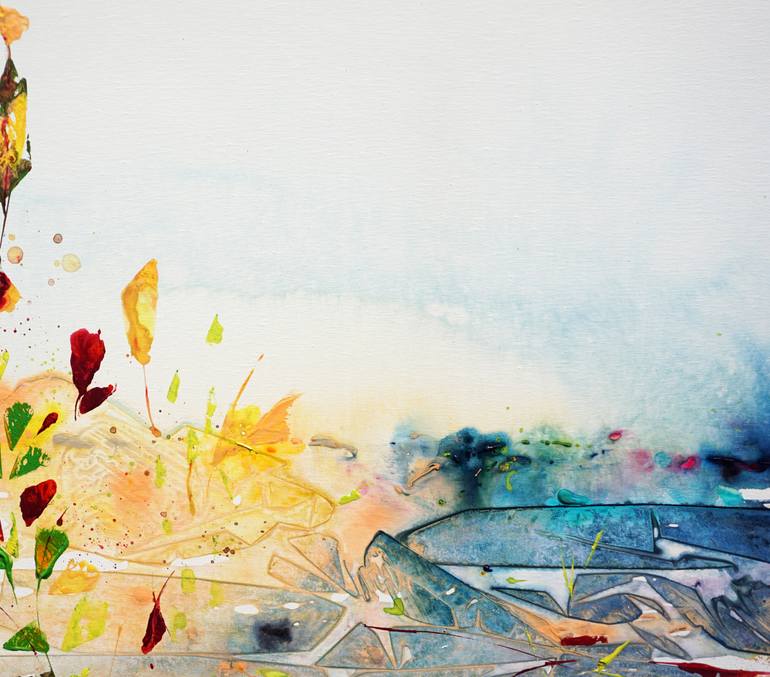 Original Abstract Expressionism Abstract Painting by Jelena B