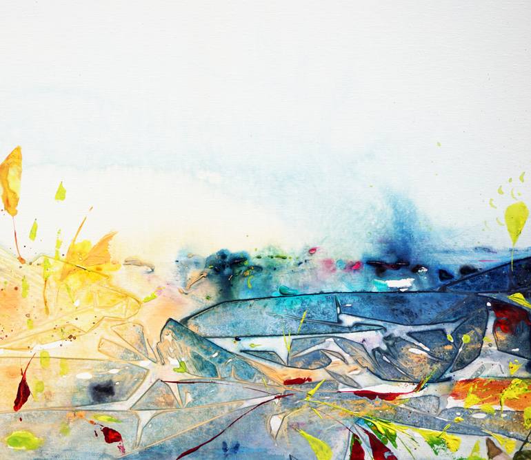 Original Abstract Expressionism Abstract Painting by Jelena B