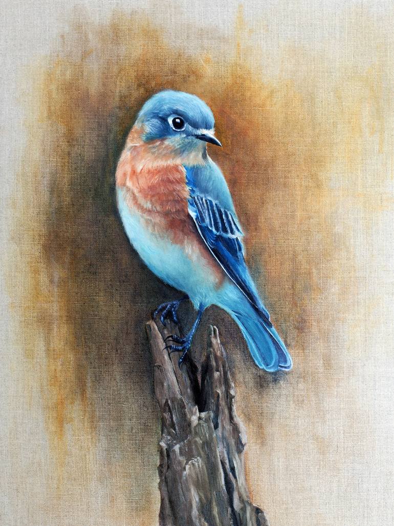 Blue Bird Painting by Liu Ling | Saatchi Art