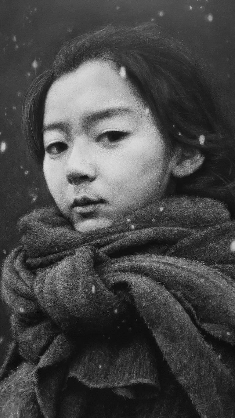 Original Figurative People Drawing by Liu Ling