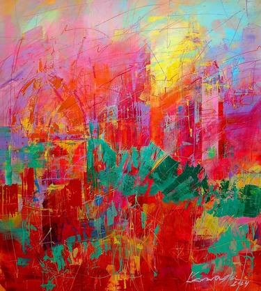 Original Abstract Expressionism Abstract Paintings by Antoni Karwowski