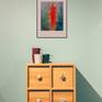 Theme painted by acrylic and oil on the board.  Work without a frame and passe-partout.