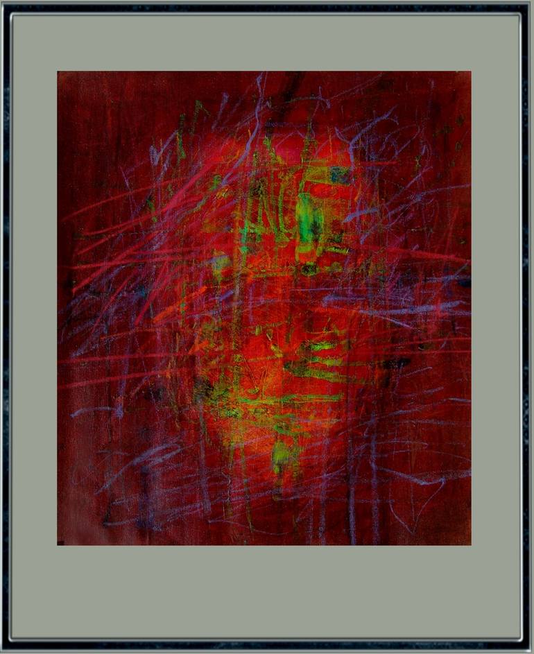 Original Abstract Portrait Painting by Antoni Karwowski