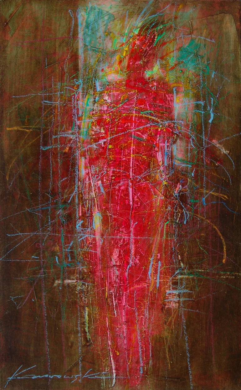 Red Figure Painting by Antoni Karwowski Saatchi Art