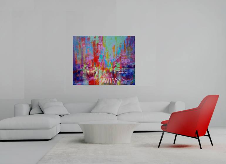 Original Abstract Expressionism Abstract Painting by Antoni Karwowski