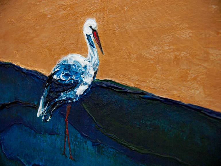 Original Expressionism Animal Painting by Evgenia Drabkina