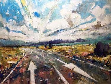 Original Expressionism Landscape Paintings by Liam Downes