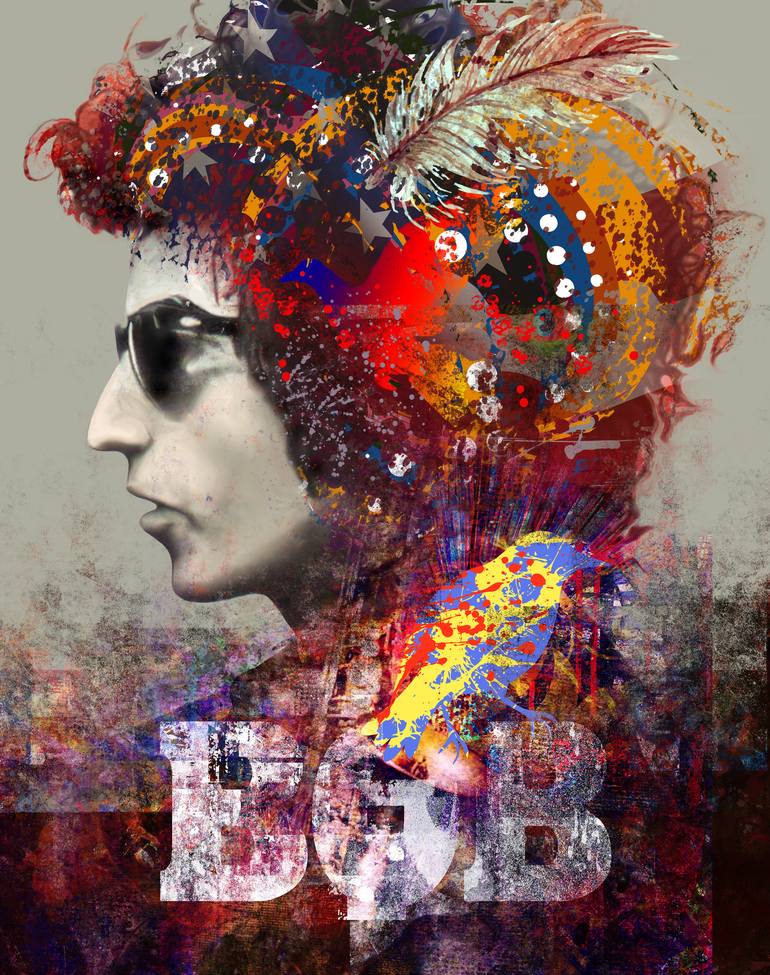 Print of Figurative Portrait Mixed Media by Volker Rossenbach