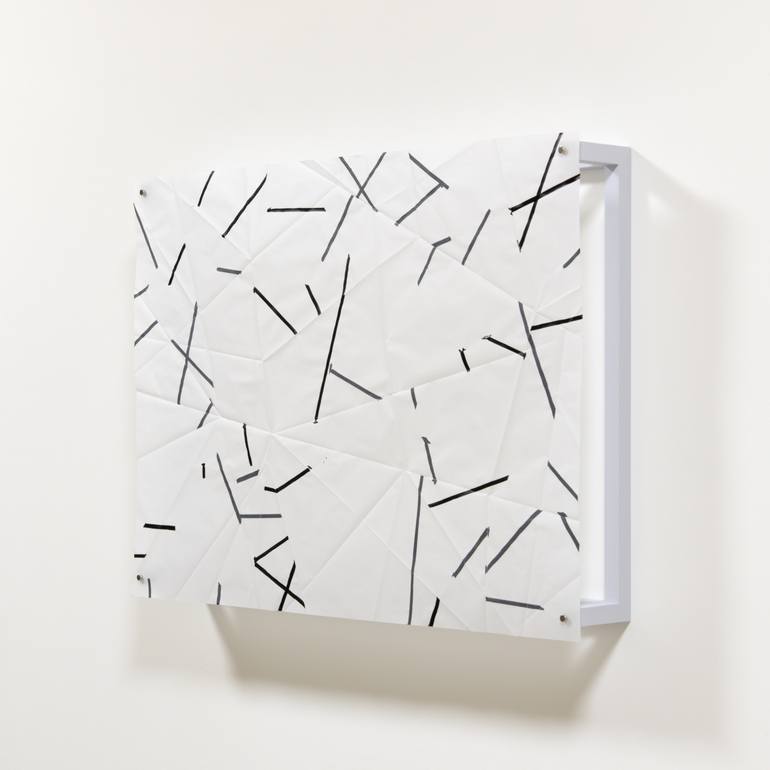 Original Abstract Calligraphy Drawing by Kazuhiro Higashi