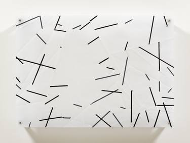 Original Abstract Calligraphy Drawing by Kazuhiro Higashi