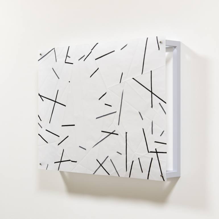 Original Abstract Calligraphy Drawing by Kazuhiro Higashi