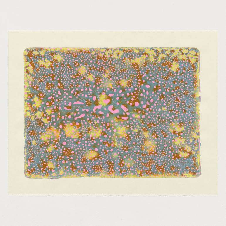 Original Abstract Expressionism Abstract Printmaking by Kazuhiro Higashi