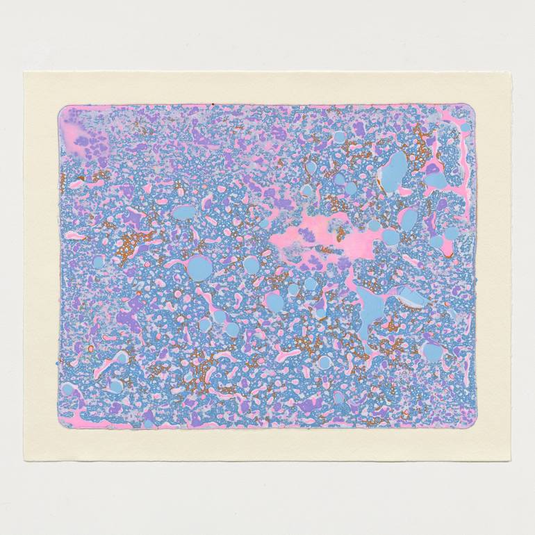 Original Abstract Expressionism Abstract Printmaking by Kazuhiro Higashi