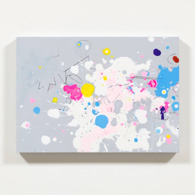 Original Abstract Expressionism Abstract Painting by Kazuhiro Higashi