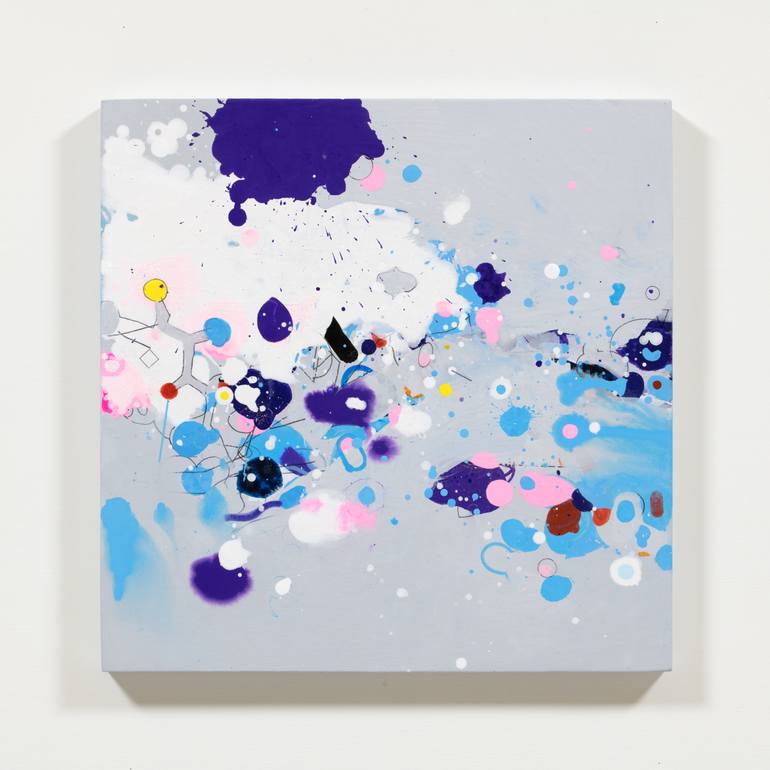 Original Abstract Expressionism Abstract Painting by Kazuhiro Higashi