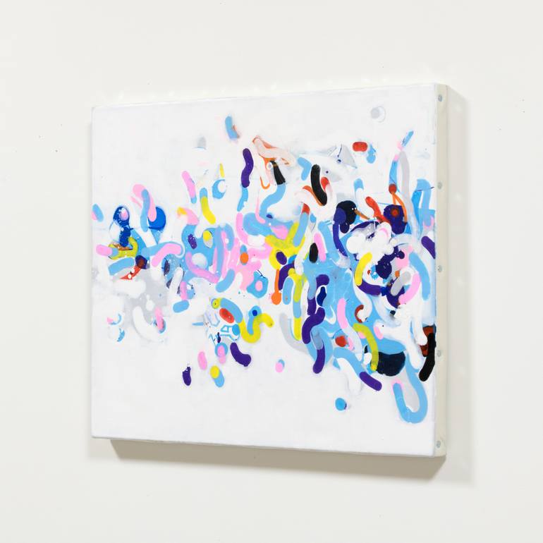 Original Abstract Expressionism Abstract Painting by Kazuhiro Higashi
