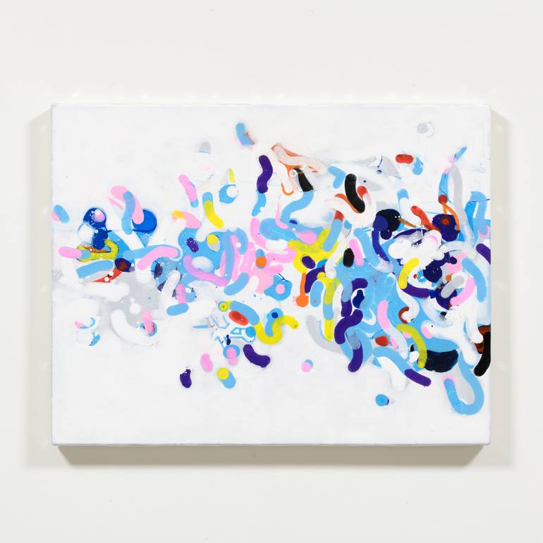 Original Abstract Expressionism Abstract Painting by Kazuhiro Higashi
