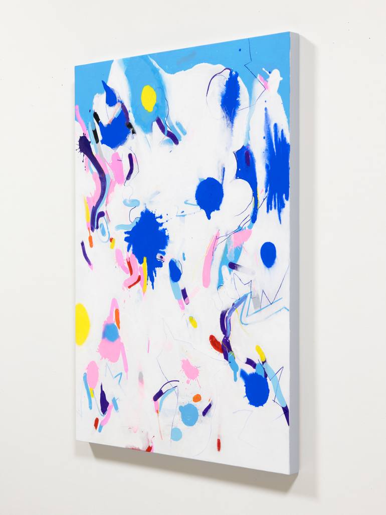 Original Abstract Expressionism Abstract Painting by Kazuhiro Higashi