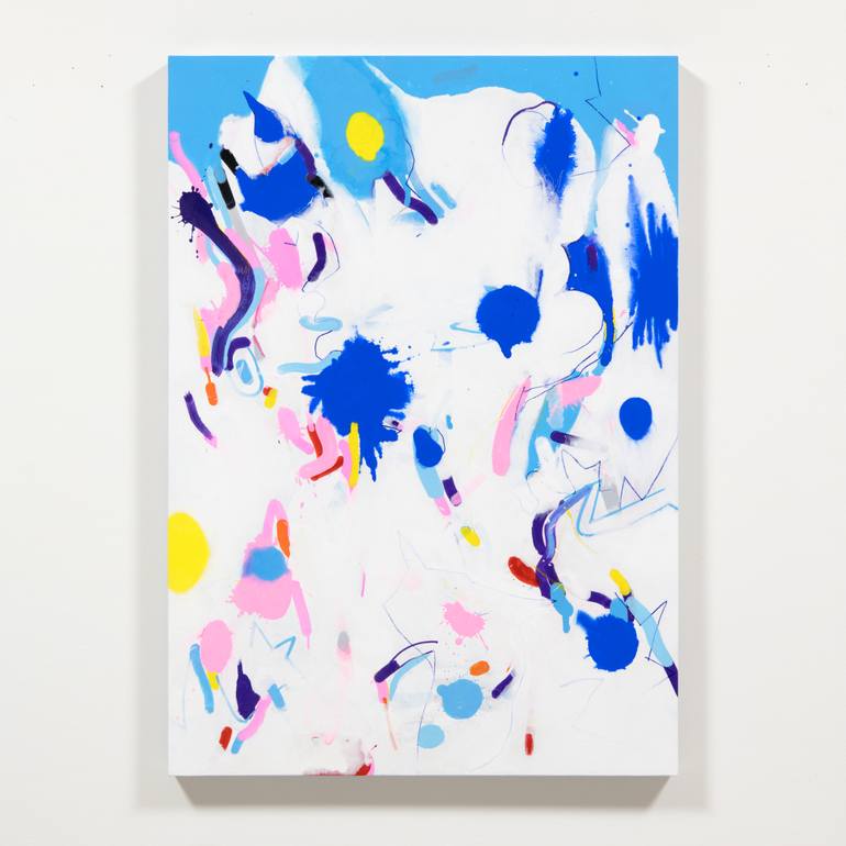 Original Abstract Expressionism Abstract Painting by Kazuhiro Higashi