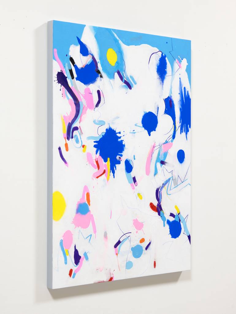 Original Abstract Expressionism Abstract Painting by Kazuhiro Higashi