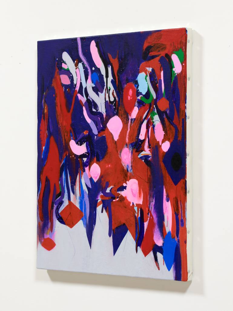 Original Abstract Expressionism Abstract Painting by Kazuhiro Higashi