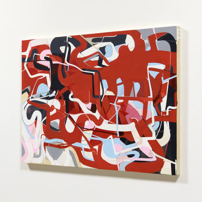 Original Abstract Expressionism Abstract Painting by Kazuhiro Higashi