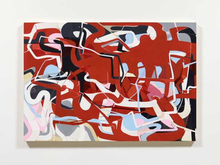 Original Abstract Expressionism Abstract Painting by Kazuhiro Higashi