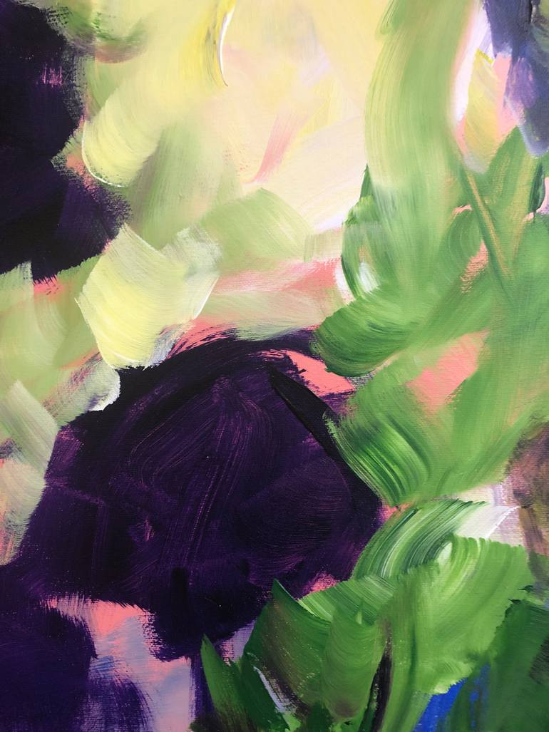 Original Abstract Expressionism Nature Painting by Gita Kalishoek