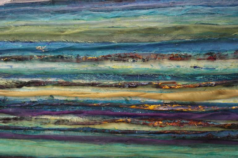 Original Abstract Seascape Painting by Gita Kalishoek