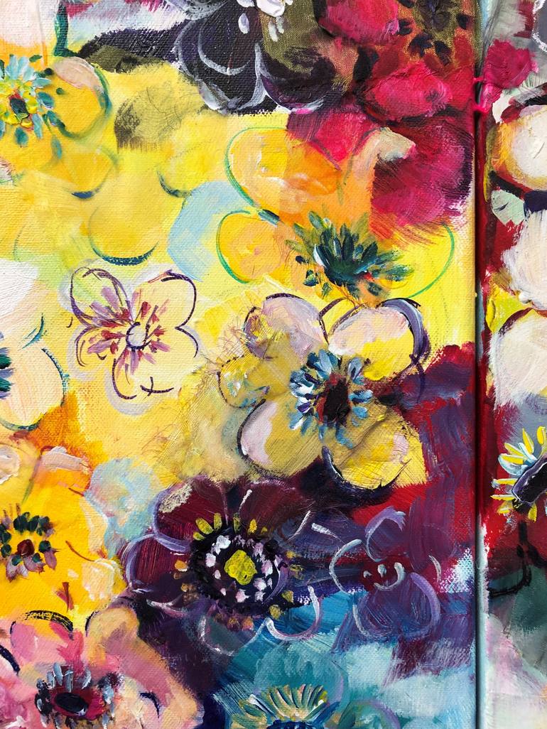 Original Floral Painting by Gita Kalishoek