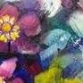 This Painting [triptych] is from the series FLOWERS
Inspiration comes from the change of seasons.
Winter is over, it is still cold. A few flowers bloom.
Spring is coming.
It's about renewal, positivity.