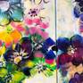 This Painting [triptych] is from the series FLOWERS
Inspiration comes from the change of seasons.
Winter is over, it is still cold. A few flowers bloom.
Spring is coming.
It's about renewal, positivity.