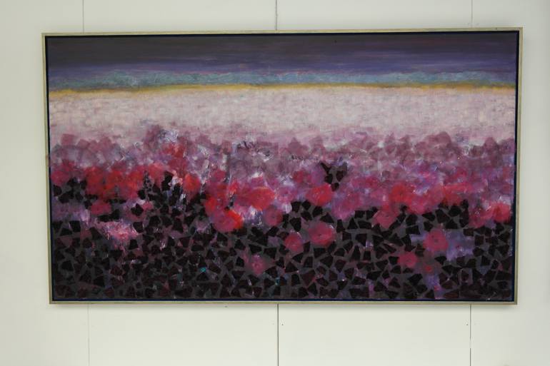 Original Abstract Landscape Painting by Gita Kalishoek