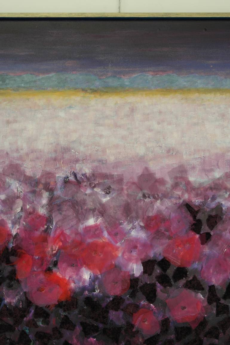 Original Abstract Landscape Painting by Gita Kalishoek
