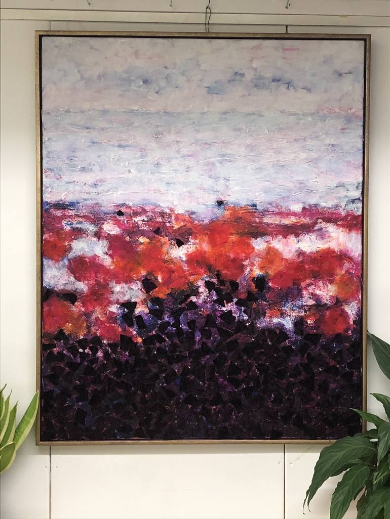 Original Abstract Landscape Painting by Gita Kalishoek